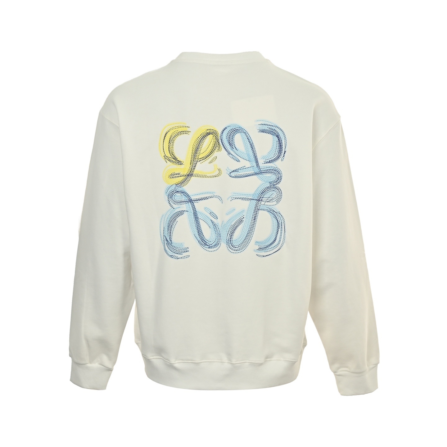 Loewe 25Fw dotted letter logo print crew neck sweatshirt