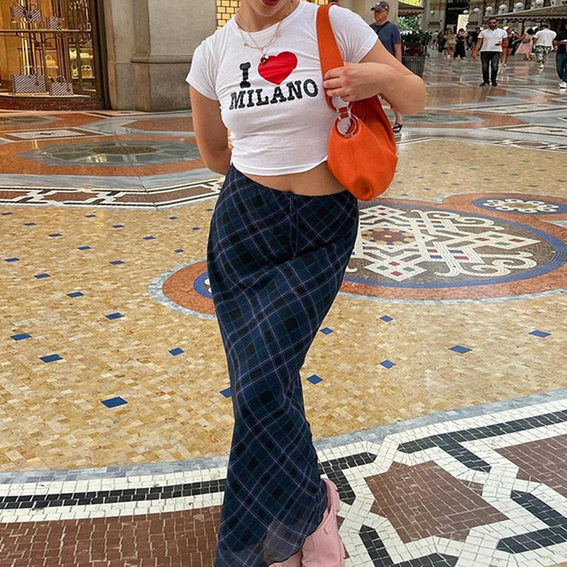 So Long 90s Punk Plaid Skirt