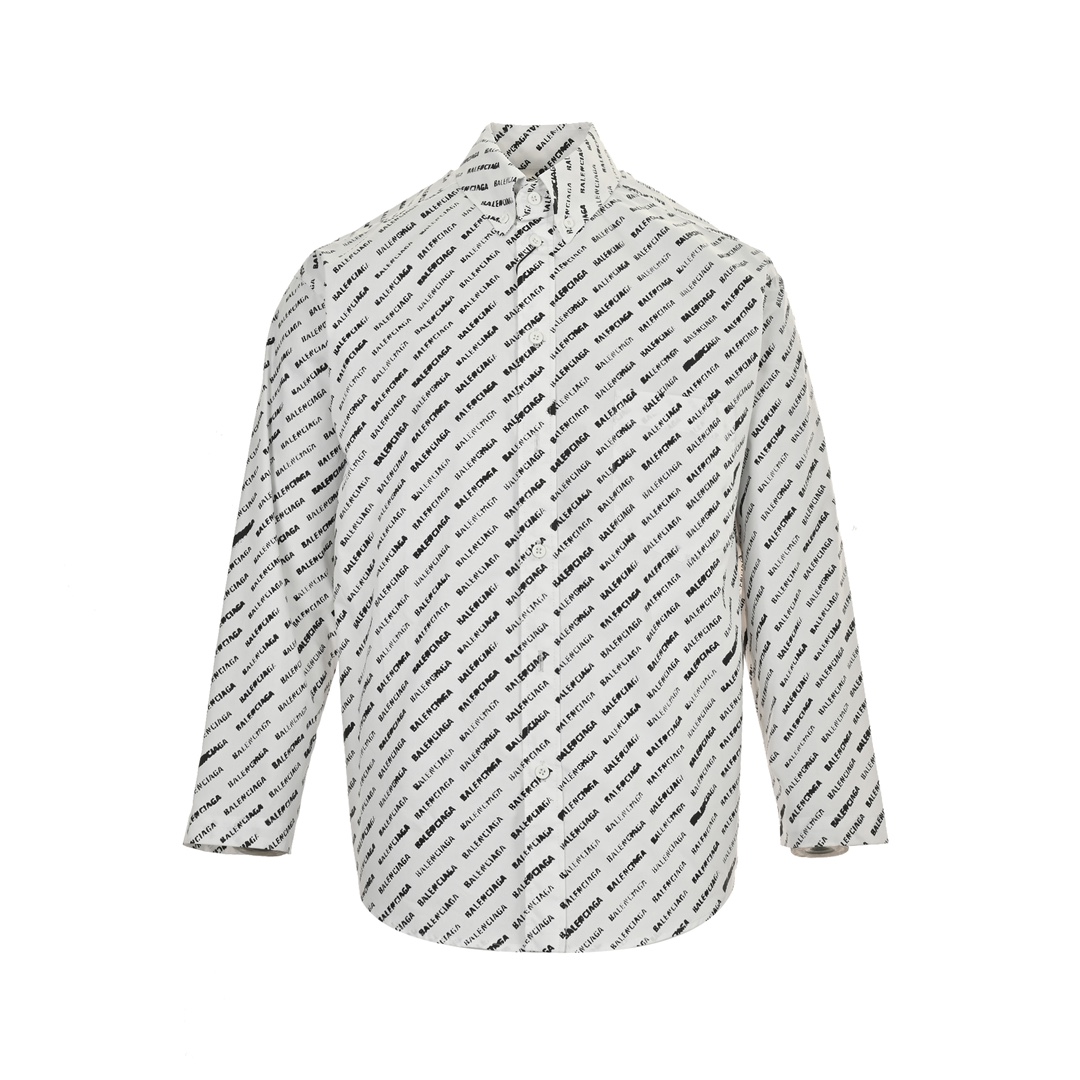 Balenciaga 24ss all-over lettering shirt