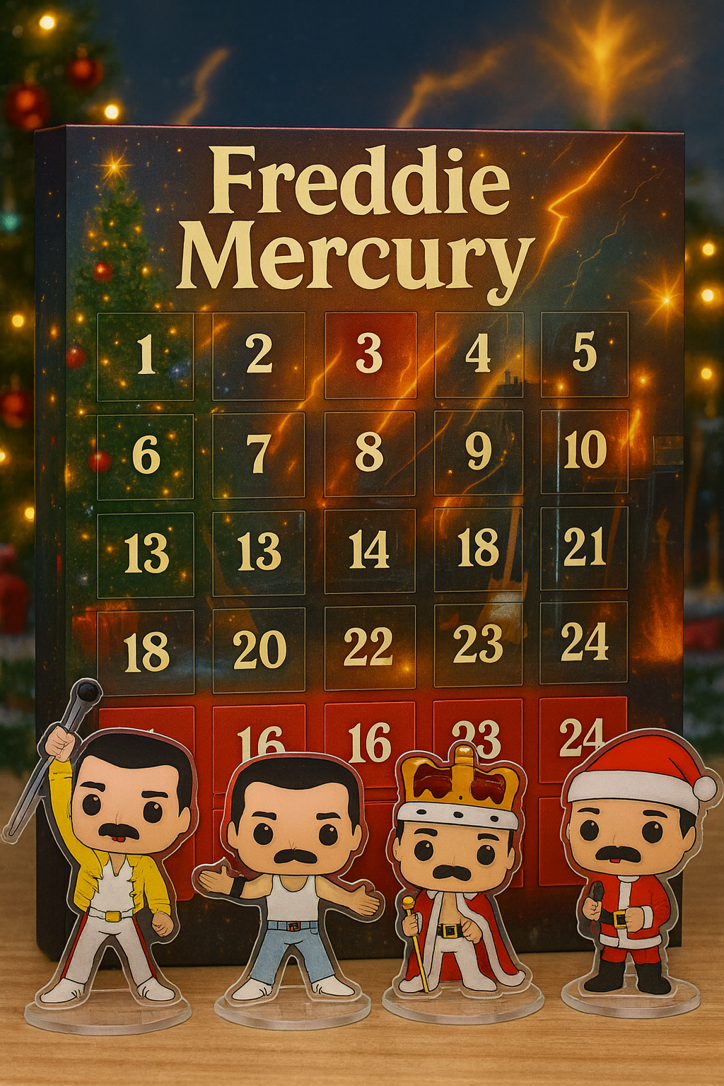 Freddie Mercury Advent Calendar Collectible Set