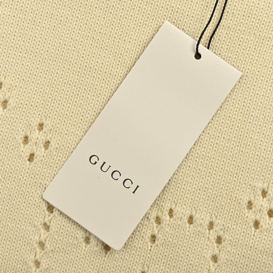 Gucci 24Fw Double G hollow crew neck sweater