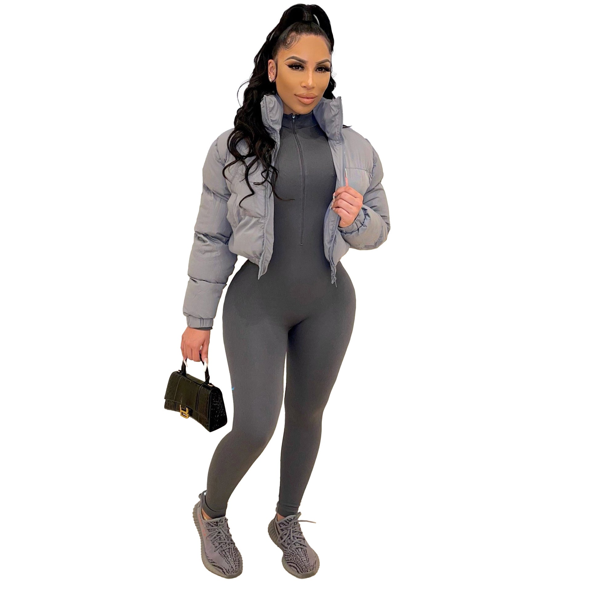Fall Winter Women Cotton Clothes Short Women Cotton Padded Clothes Jacket