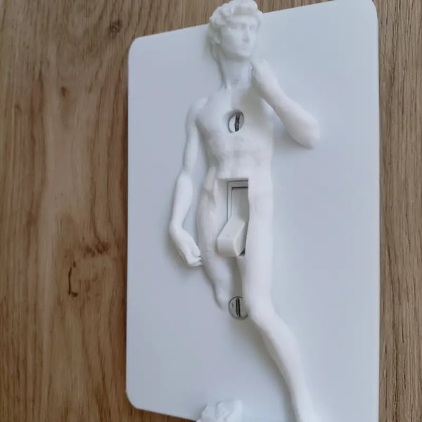 ON SALE🔥David Creative Sculpture Light Switch Wall Plate Cover-Single Toggle(5.5 in x 3.38 in)-✨Buy 3 Get 2 Free & Free Shipping