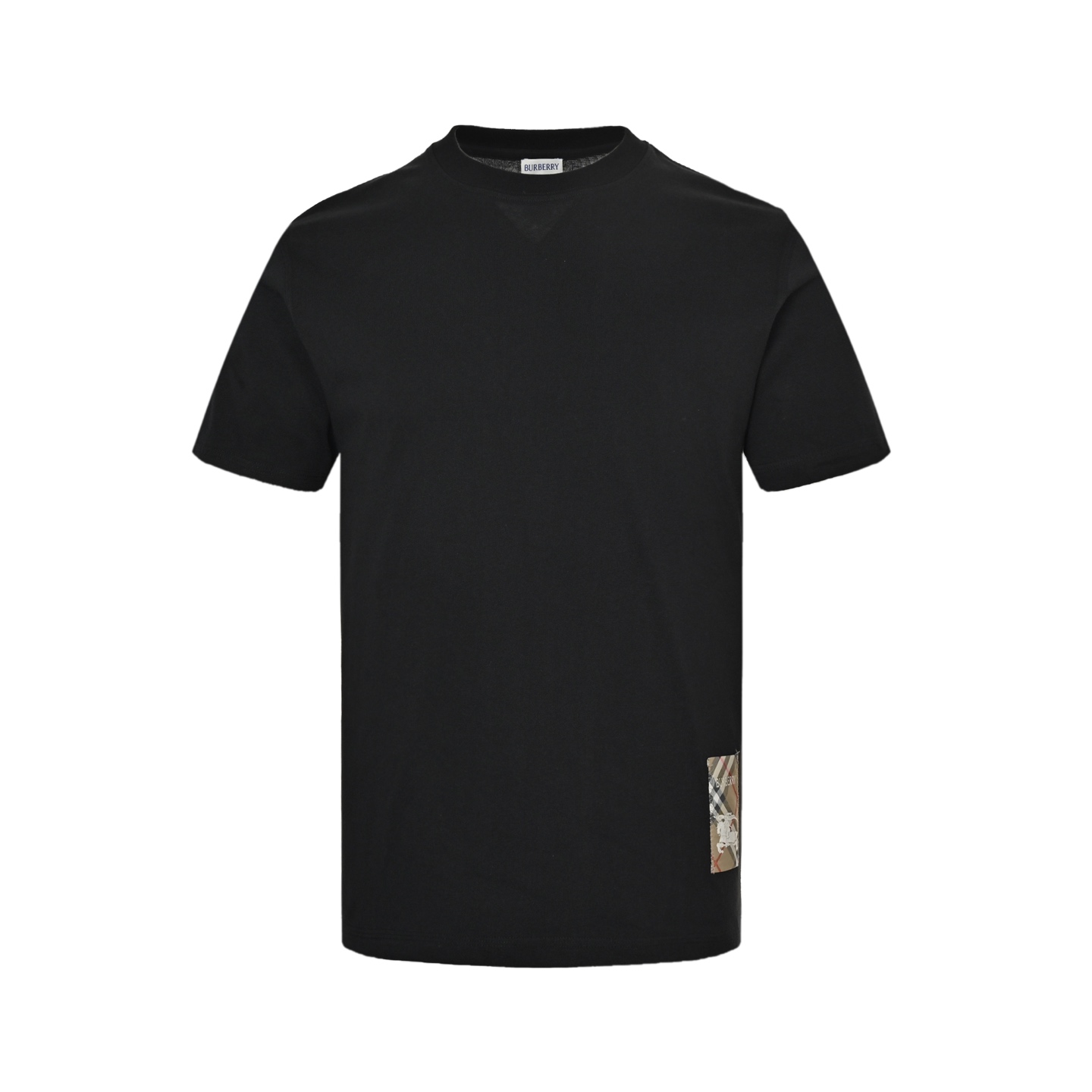 Burberry 25ss hem check horse patch short sleeves