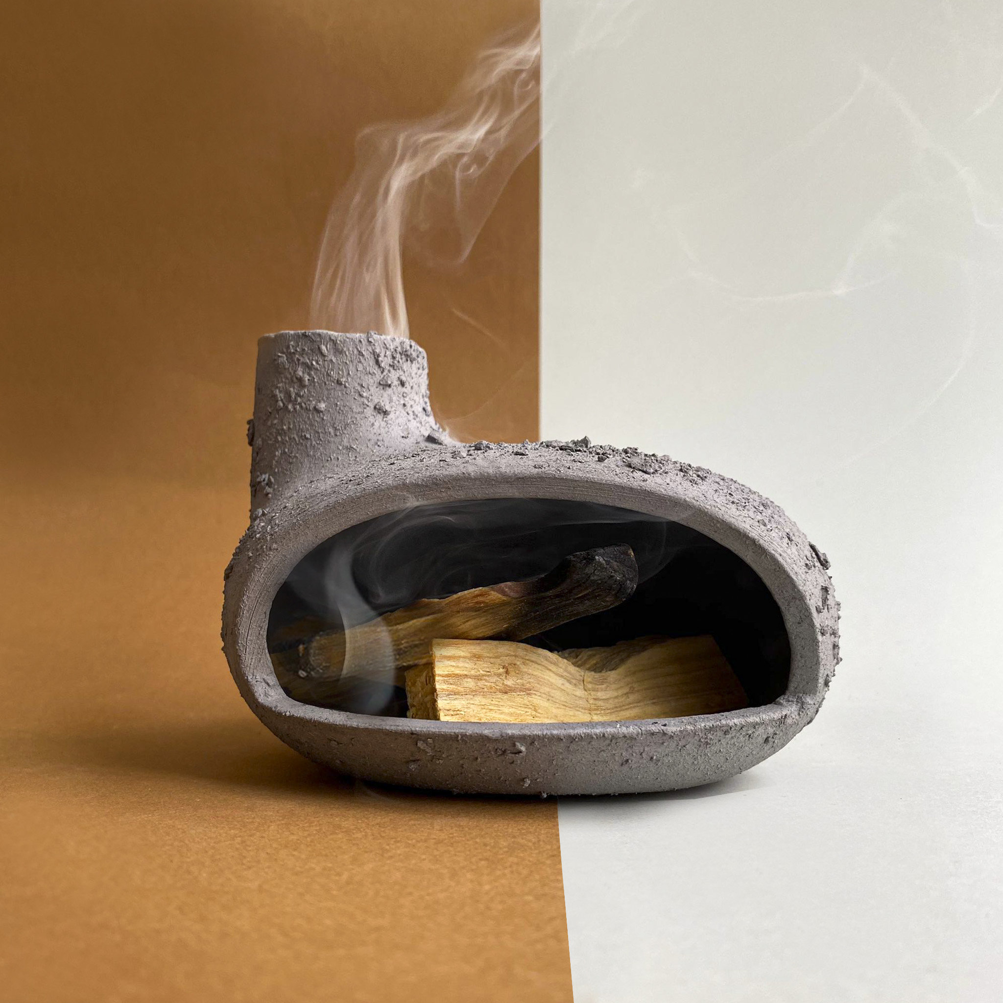 Anthracite Ceramic Incense Burner