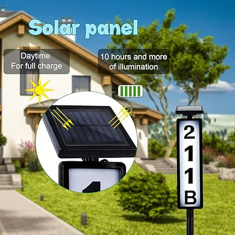 🔥On Sale🔥Solar Lighted House Address Numbers Sign💥Buy 2 Sets Get 10% OFF & Free Shipping