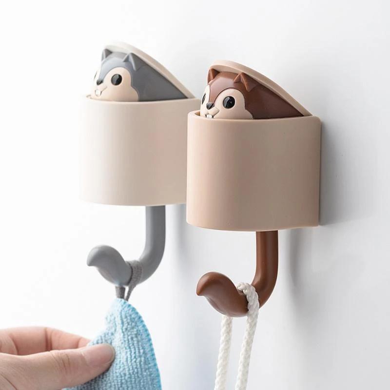 Cute Creative Squirrel Hook