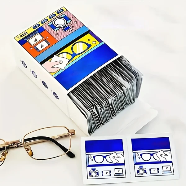 Eyeglass Lens Anti-Fogging&Anti-Fouling Cleaning Wipes