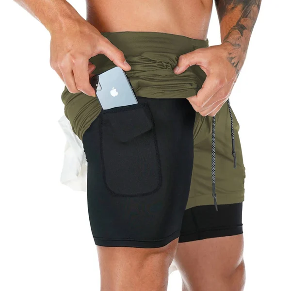 (🔥Last Day Promotion-SAVE 60% OFF)Fairmrsy®-2-in-1 Mens Workout Shorts-BUY 2 GET 10% OFF & FREE SHIPPING