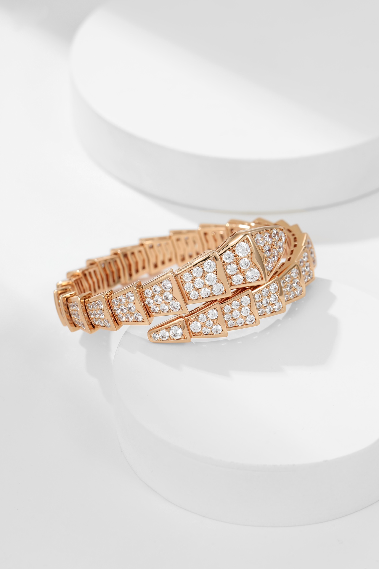 Bulgari Bulgari snake-shaped diamond bracelet