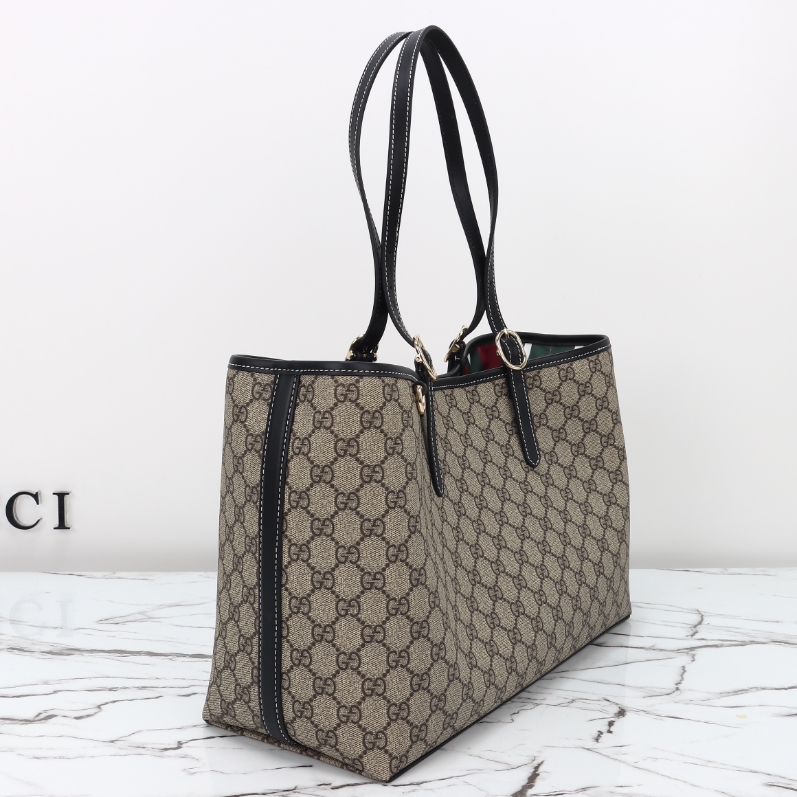 Gucci GG Emblem XL Tote Bag 815213 FAD6L 9741