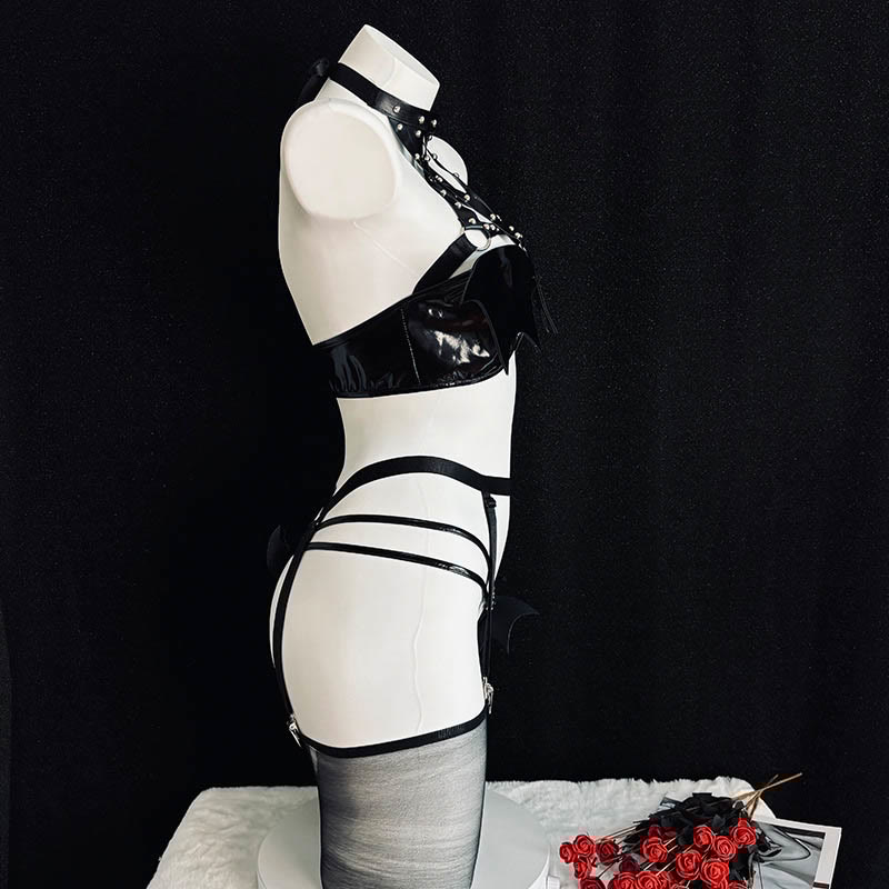 Cosplay Devil Backless Lingerie Set