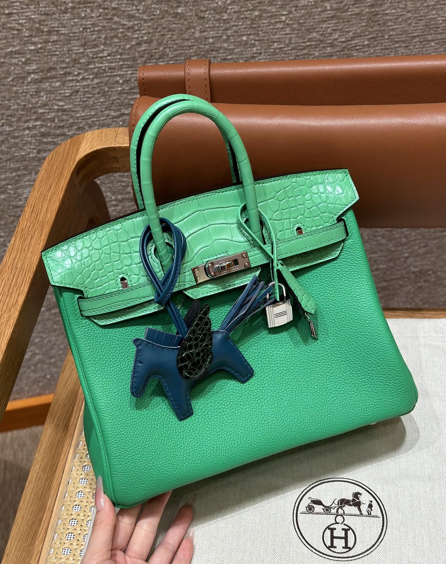 Hermes Birkin Touch 0TVert comics (Handmade to order)