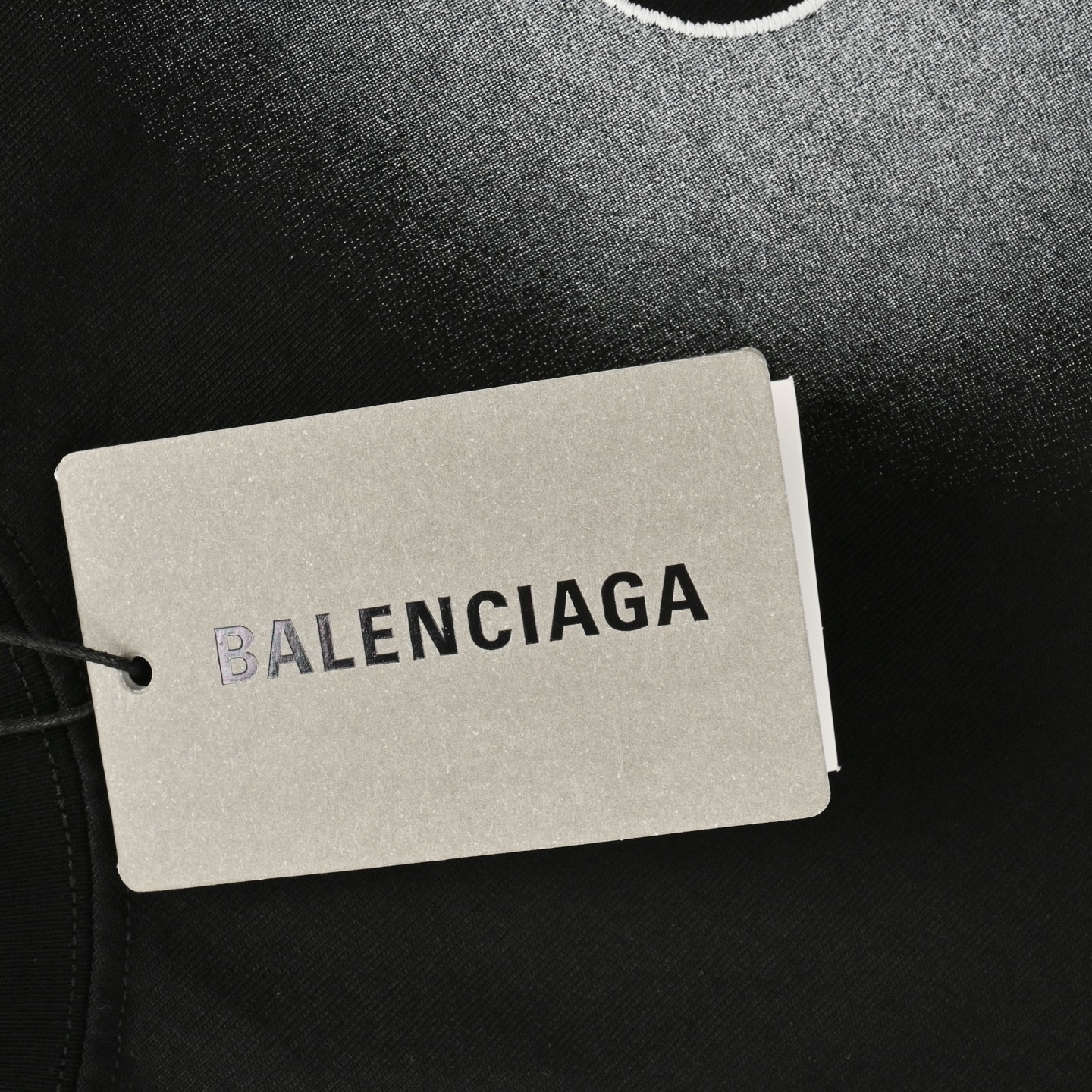 Balenciaga 25ss lock letter embroidered inkjet short sleeve