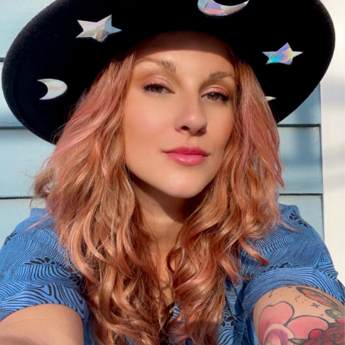 💥ON SALE💥Celestial Suncatcher Cosmic Cowgirl Straw Prism Hat