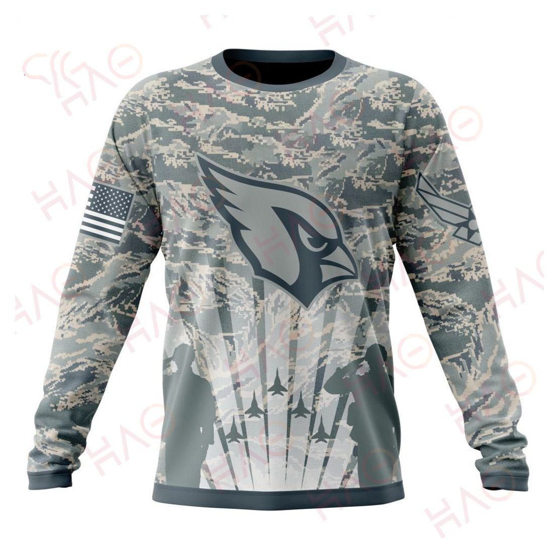 ARIZONA CARDINALS 3D HOODIE US AIR FORCE