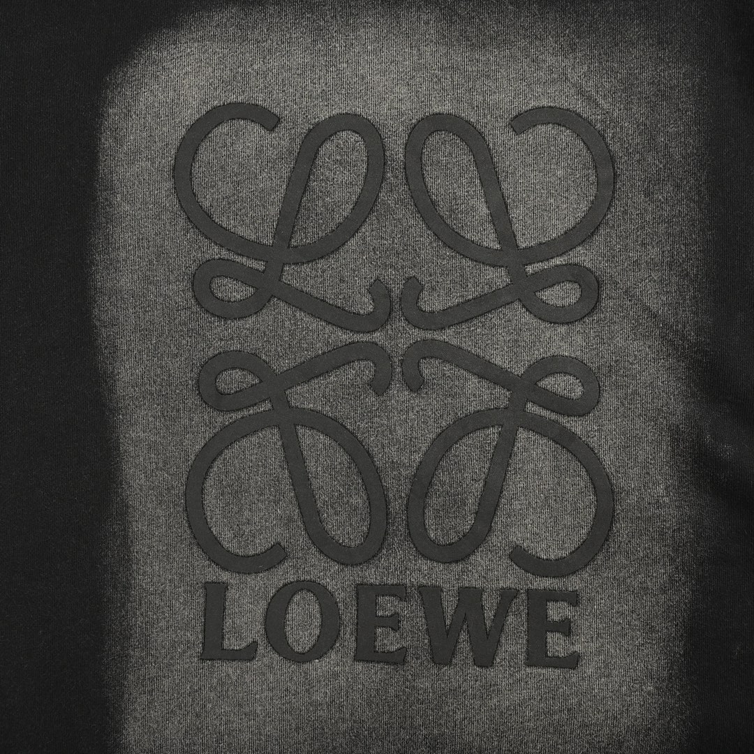 Loewe 24Fw gradient washed print crew neck sweatshirt