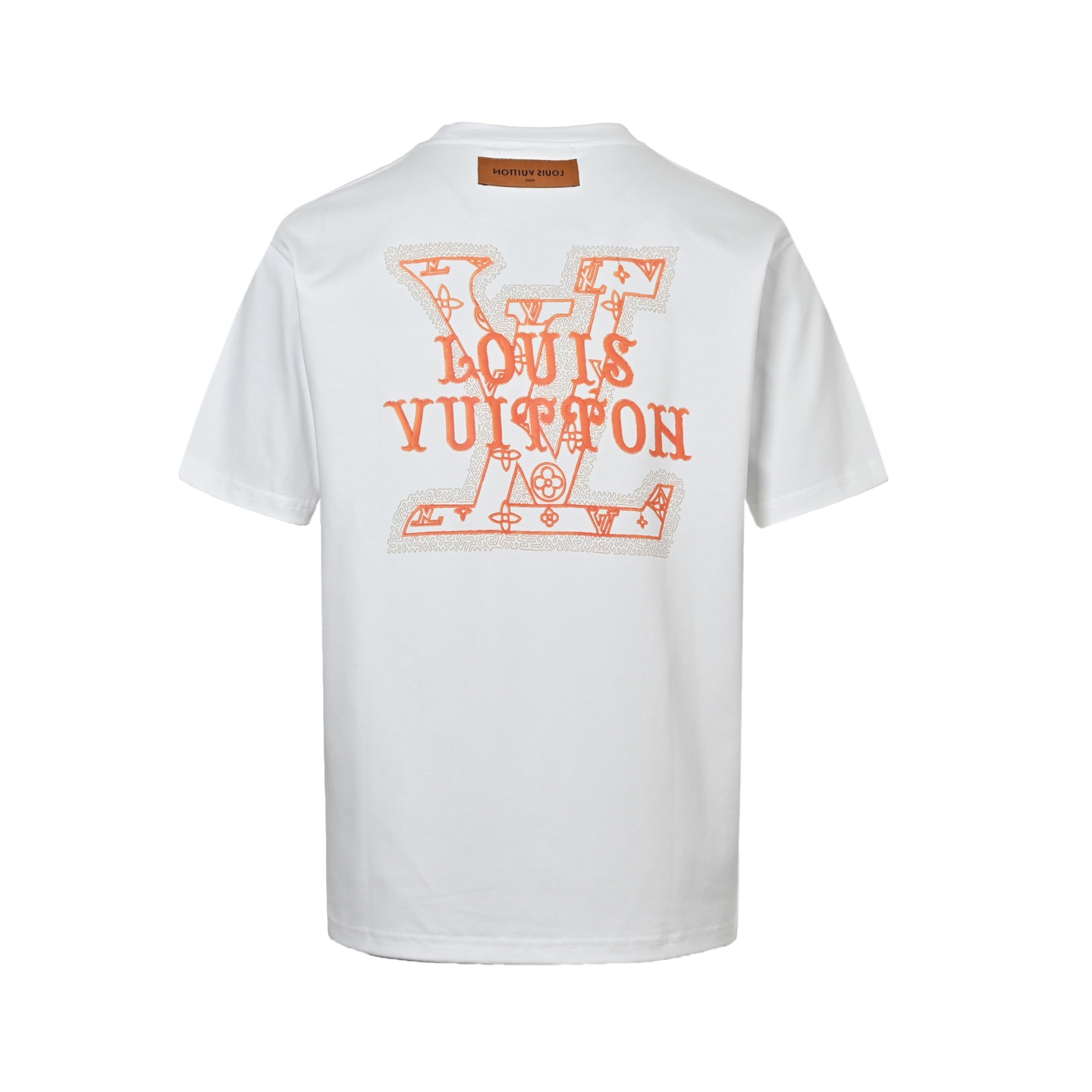 Louis Vuitton 25ss short-sleeved shirt with large logo print on the back