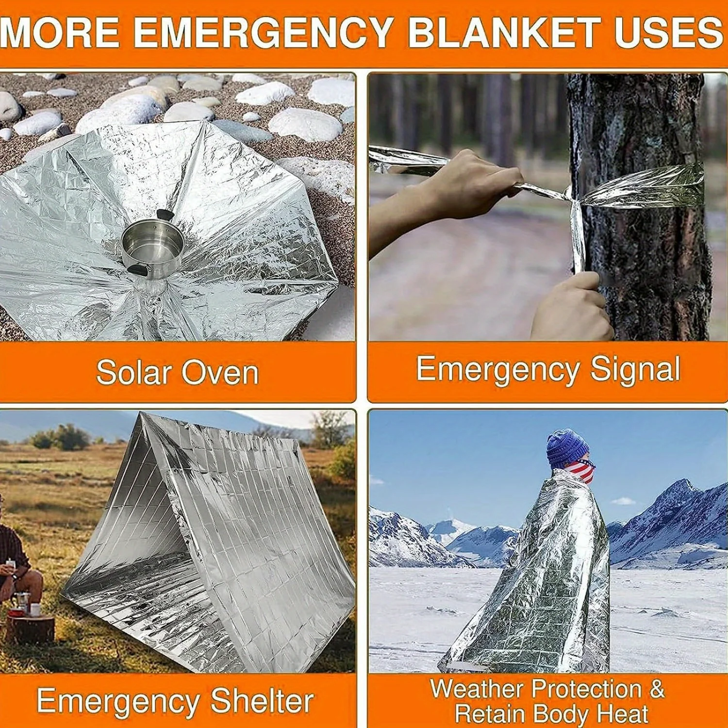 Outdoor warm emergency blanket🔥