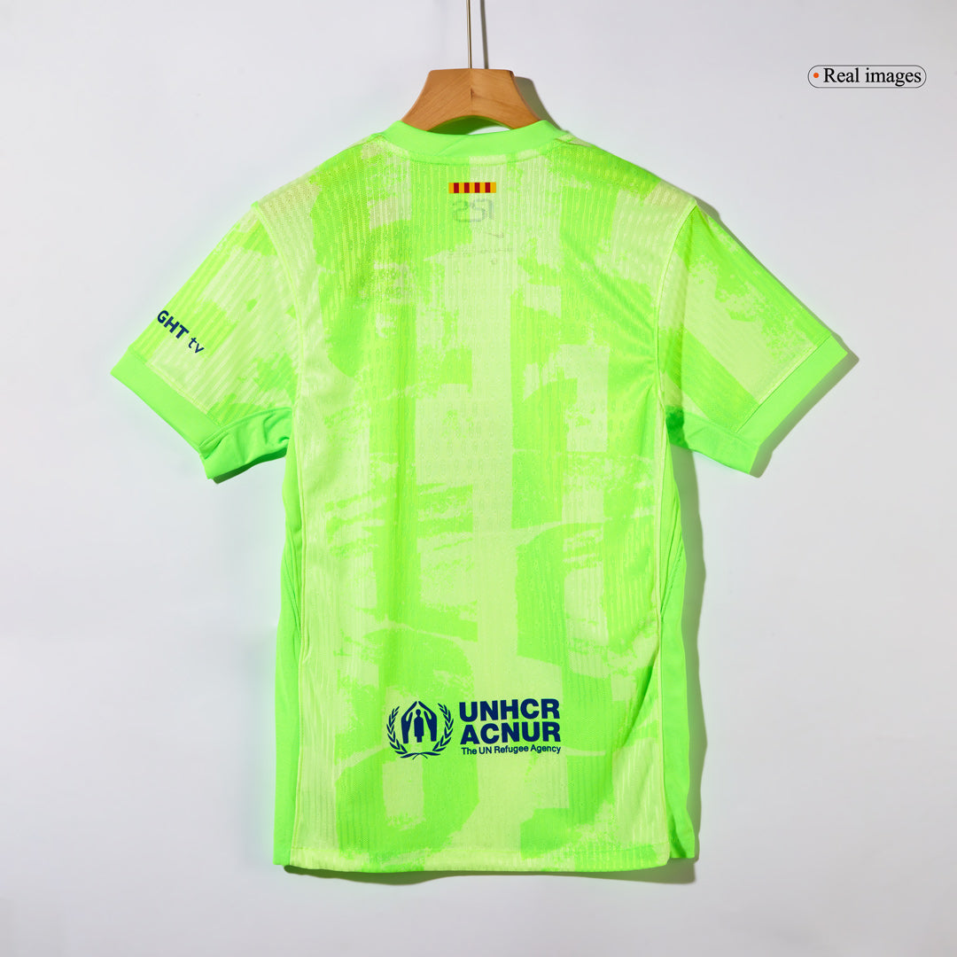 Authentic Barcelona Third Away Football Shirt 2024/25 Spotify Logo Without Text