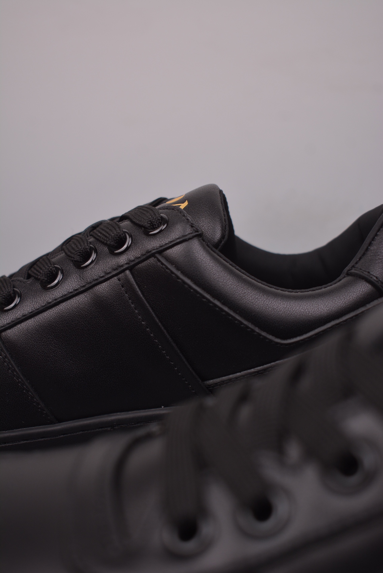 Prada Downtown Low Sneakers Black Gold Label