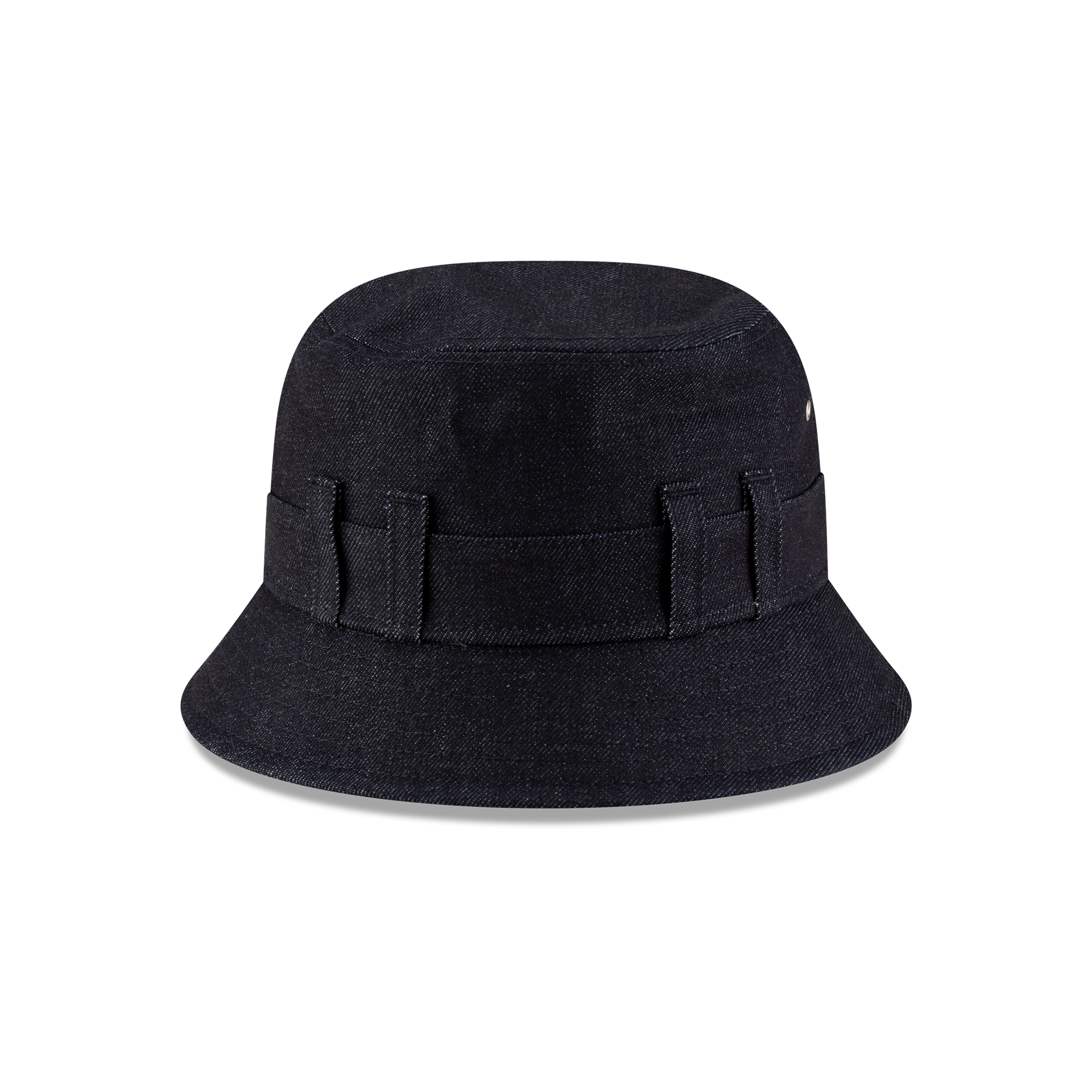 New Era Branded Belt Loop Denim Navy Bucket Hat