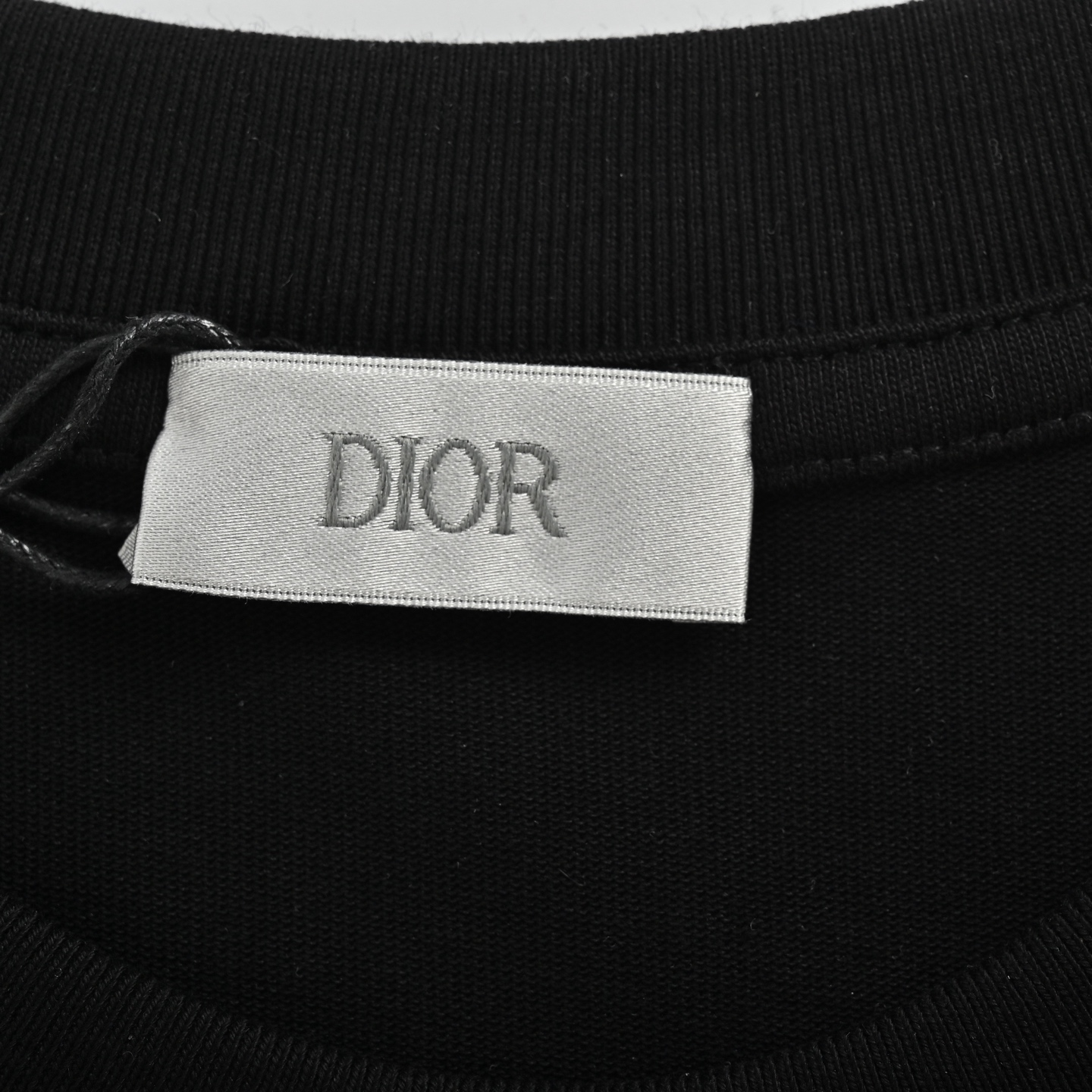 Dior pin embroidered lettering logo short sleeve