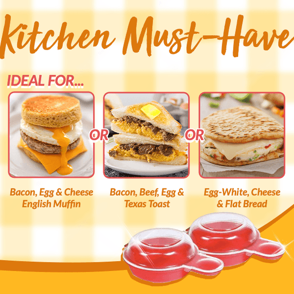 (🔥Last Day Promotion-SAVE 50% OFF)🍳EggWich Microwave Egg Cooker-BUY 1 GET 1 FREE