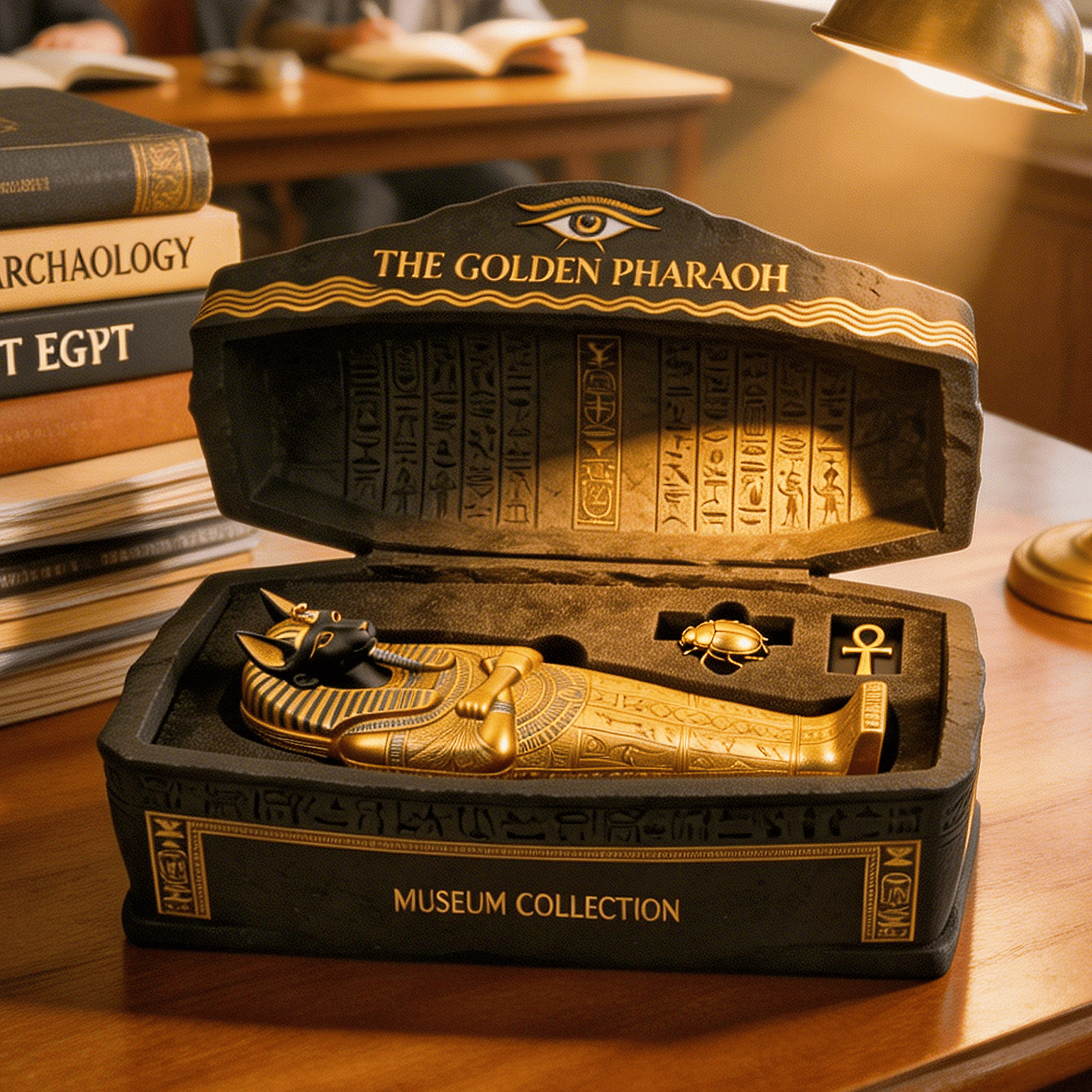 The Golden Pharaoh Anubis Sarcophagus Museum Collection