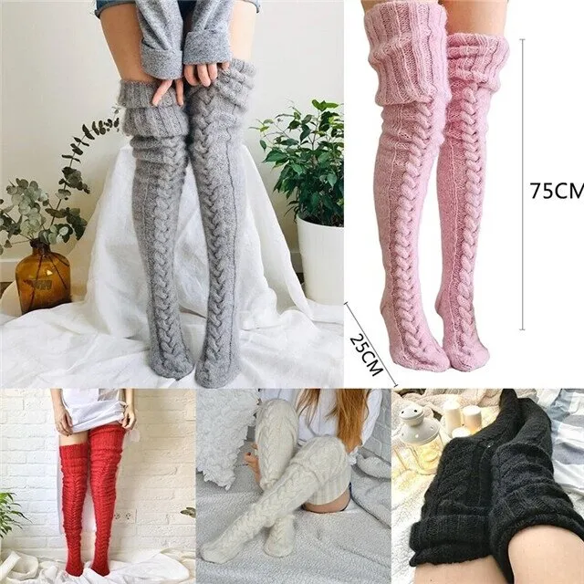 🎄WINTER ON SALE🎄2024 Warm Over Knee Extra Long Knitted Socks