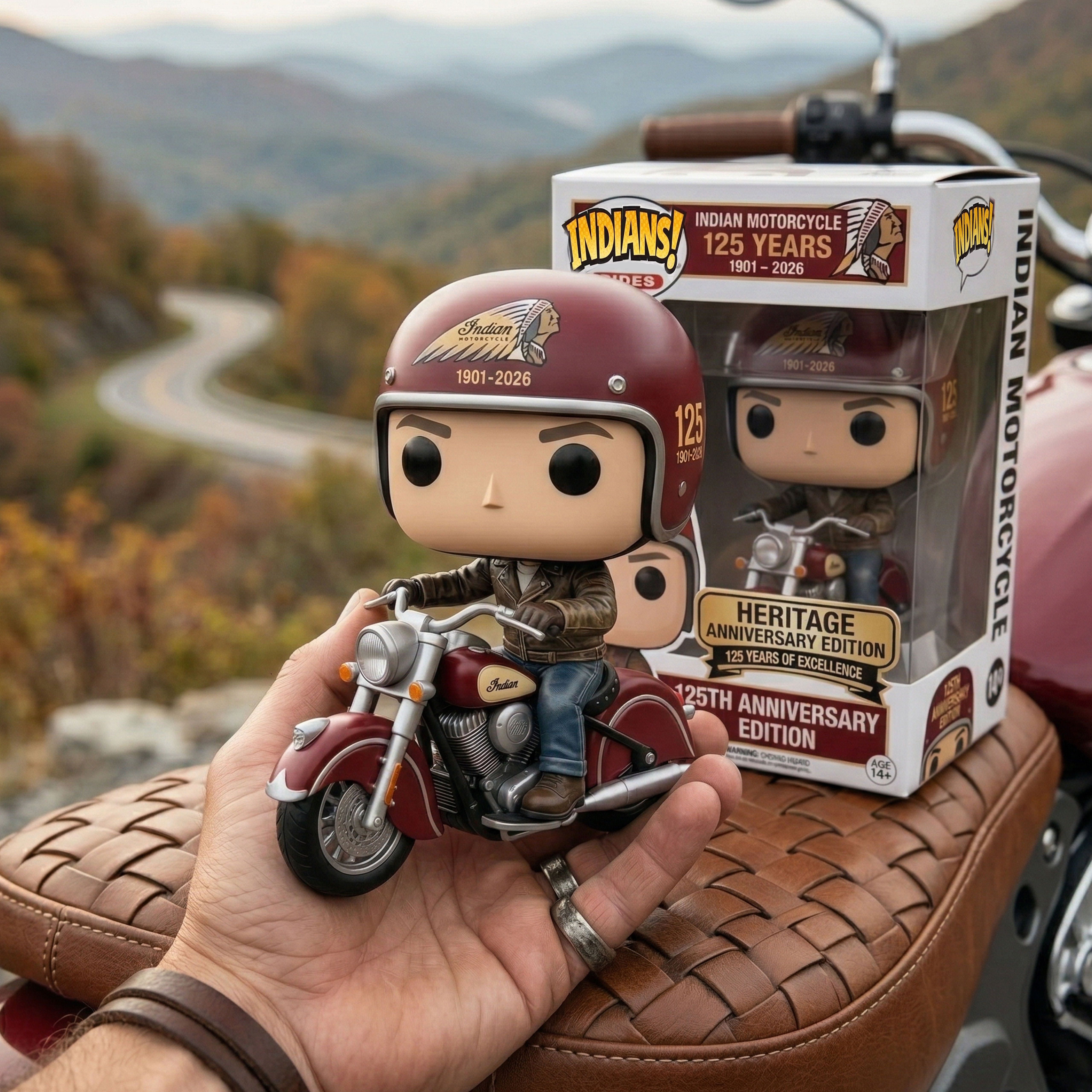 🏍️ Indian Motorcycle 125 Years: Heritage Rider POP – Limited Edition 🪖