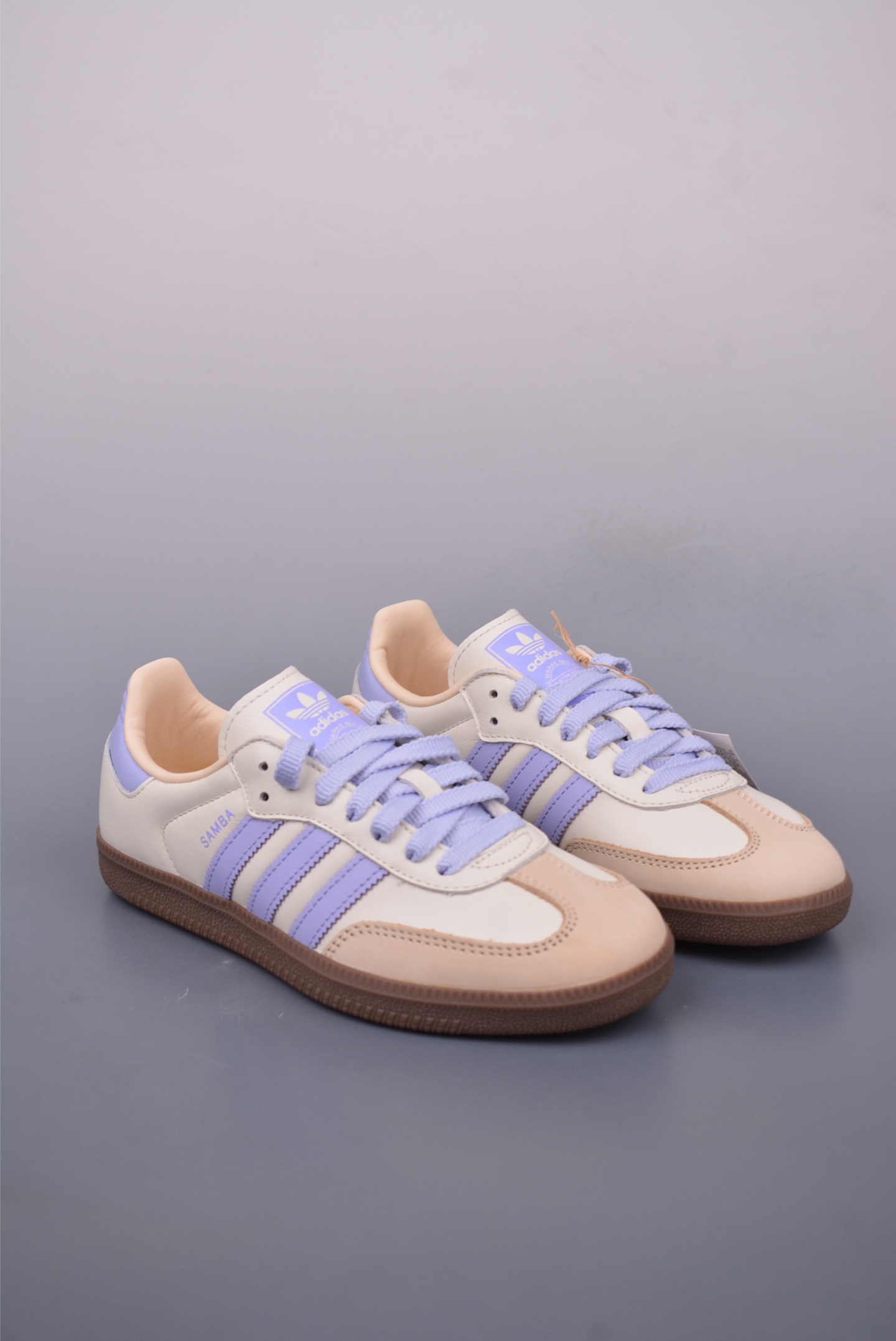 Adidas Originals Samba OG sneakers Off-white purple rubber sole JI2678
