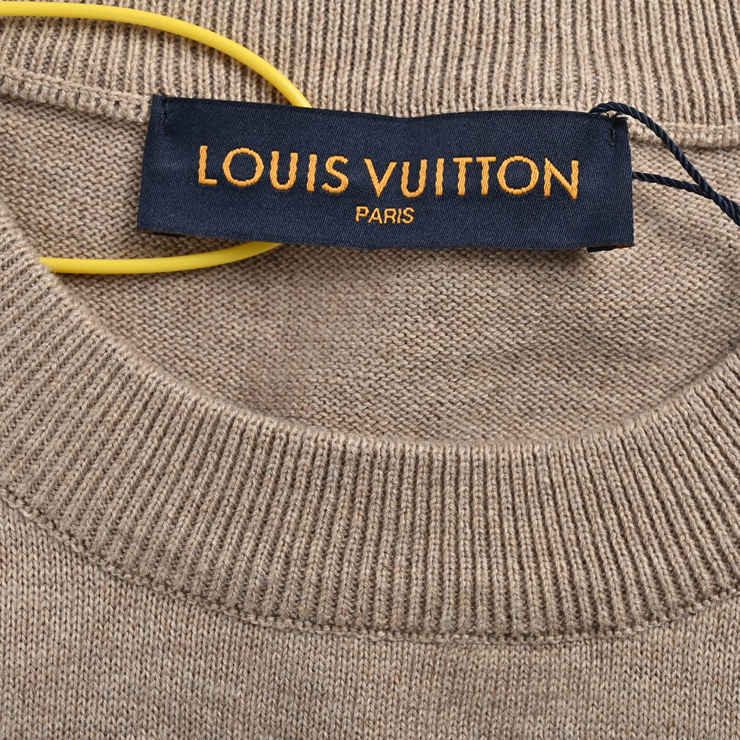 Louis Vuitton 25ss lettering jacquard knit short sleeve