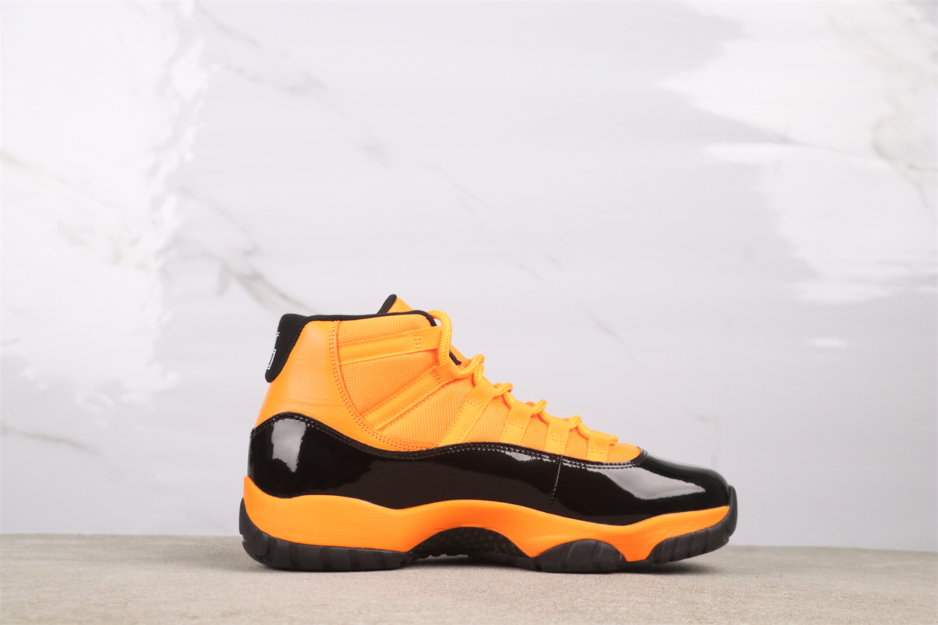 Air Jordan 11 Retro basketball shoes black orange yellow CT8012-800