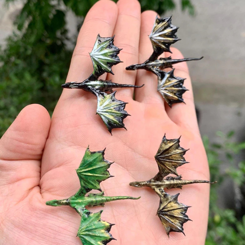Mini handmade dragon model
