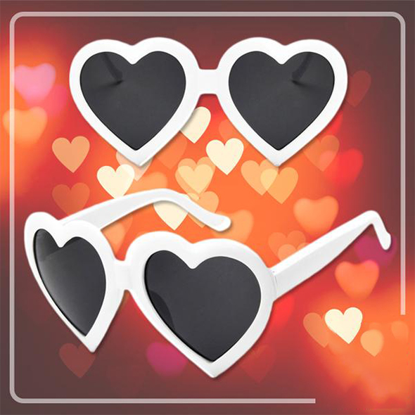 ❤️🧡💛Magic Hearts Diffraction Glasses💚💙💜