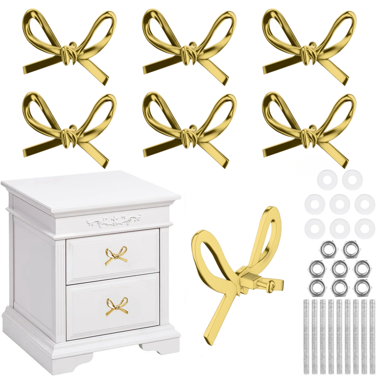 🔥2025 ON SALE🔥Cute Bow Metal Knobs