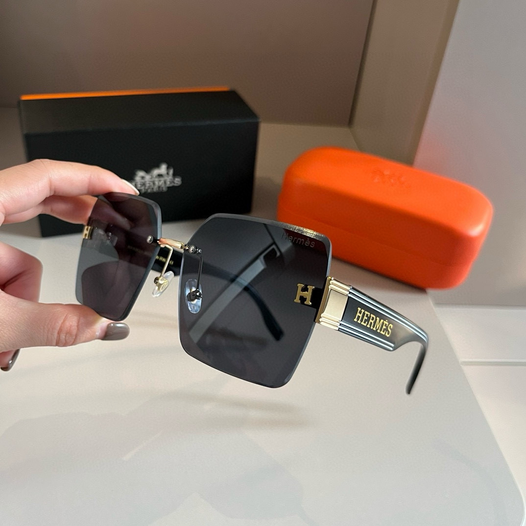 Hermes Large Frame 3D Sunglasses