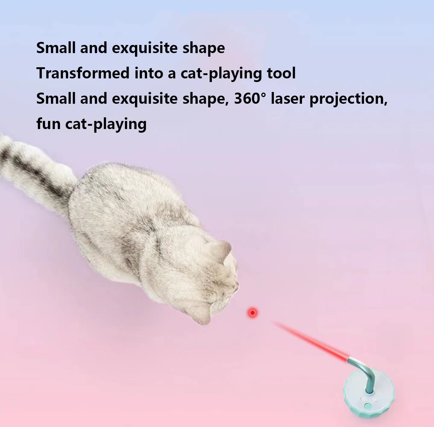 Cat Laser Toy - Automatic Cat Toy with Tumbler Design