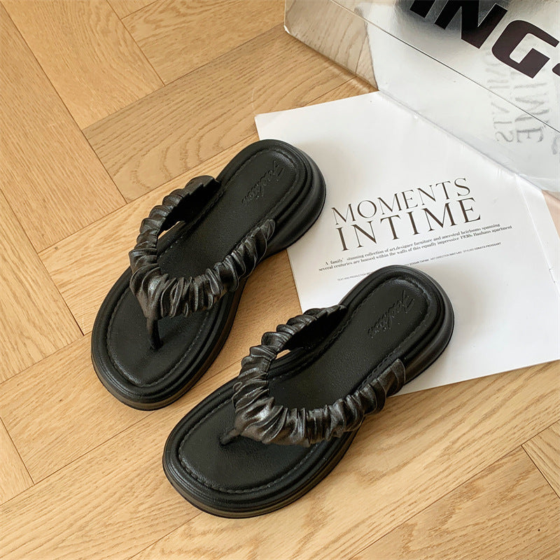 Couple Flip-flops Beach Seaside Plywood Cool Sandals