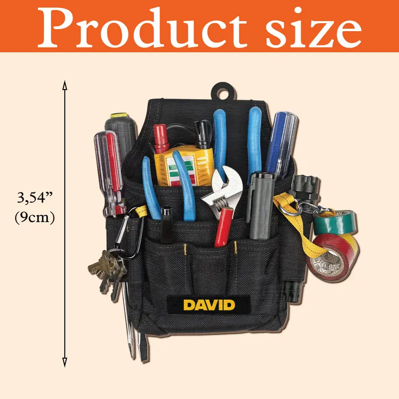 Personalized Electrician Tool Bag Christmas Ornament