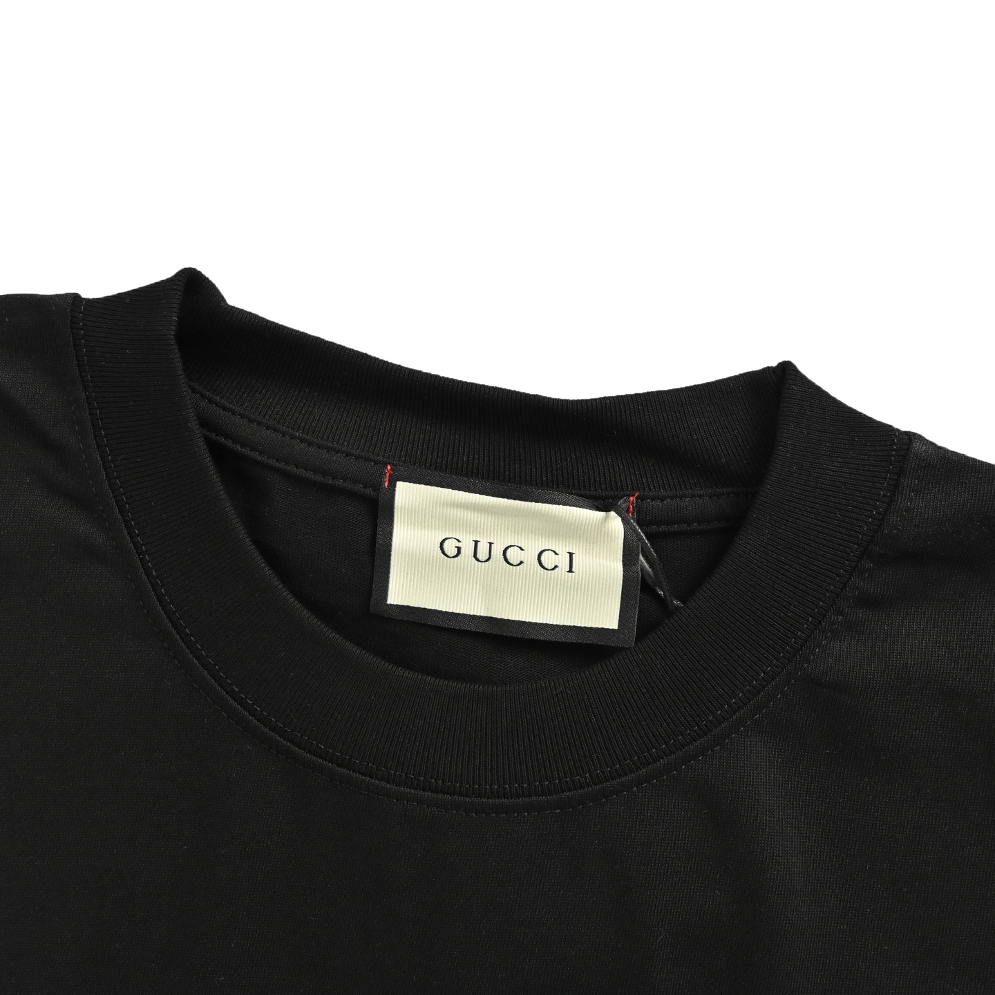 Gucci 25ss simple inverted letter logo print short sleeve