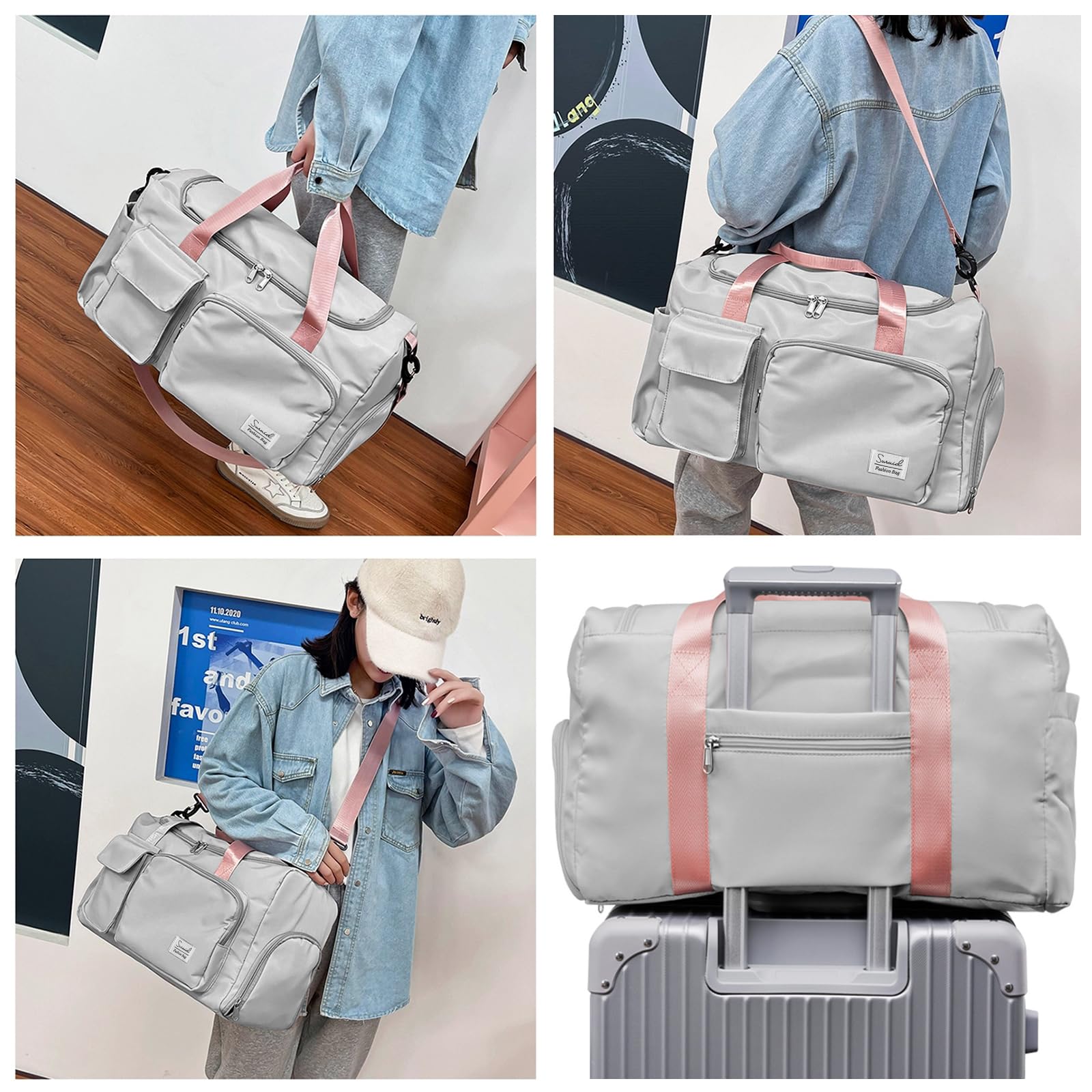 🔥Last Day 50% OFF🔥Foldable Dry Wet Separated Waterproof Travel Duffle Bag