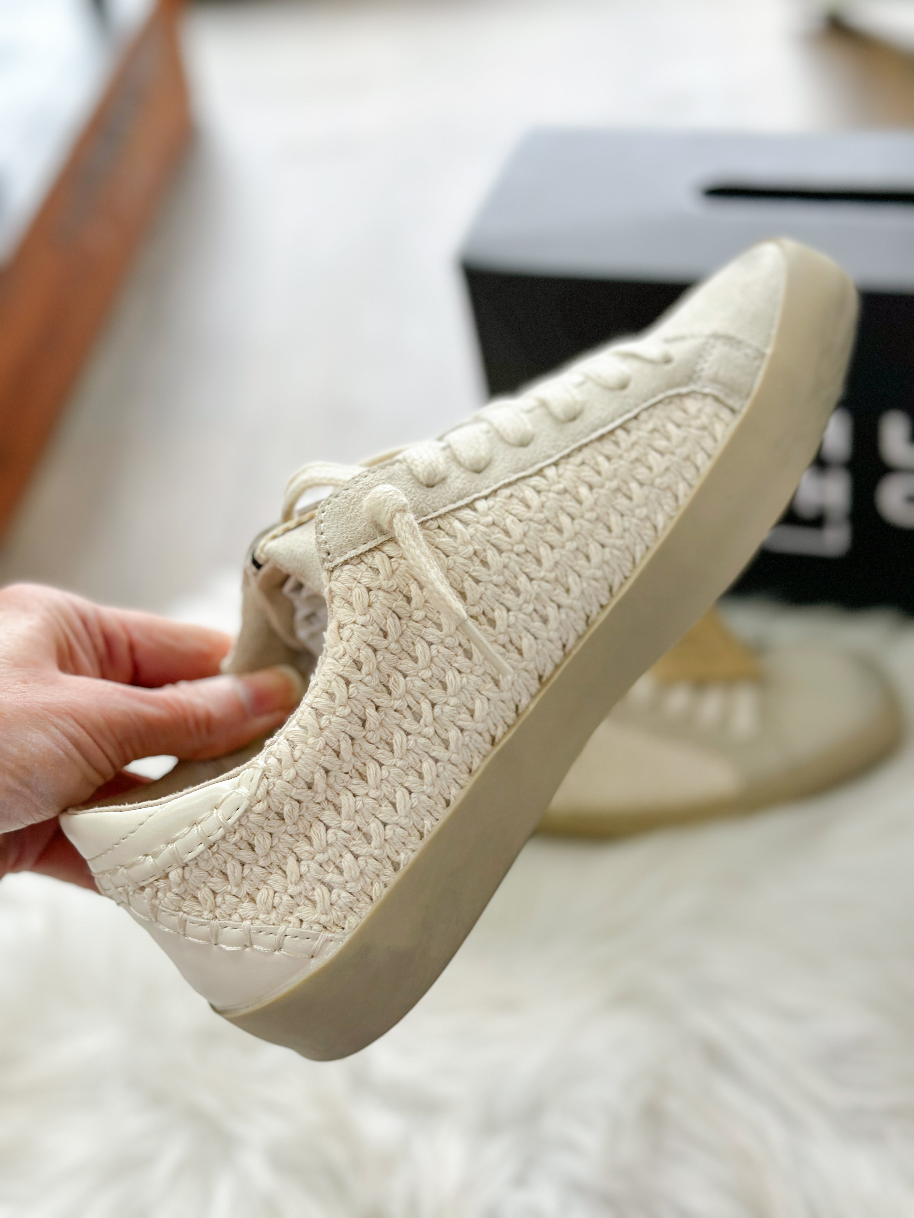 PATTI SHUSHOP SNEAKER-BONE WOVEN