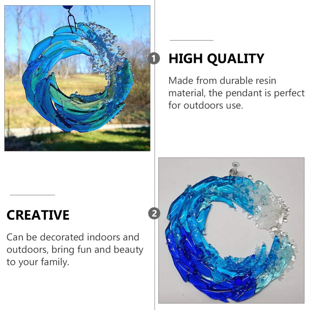 (🔥Last Day Promotion-SAVE 50% OFF)Fused Glass Ocean Suncatcher Ornament Glass Wave Sun Catcher-BUY 2 GET 10% OFF & FREE SHIPPING