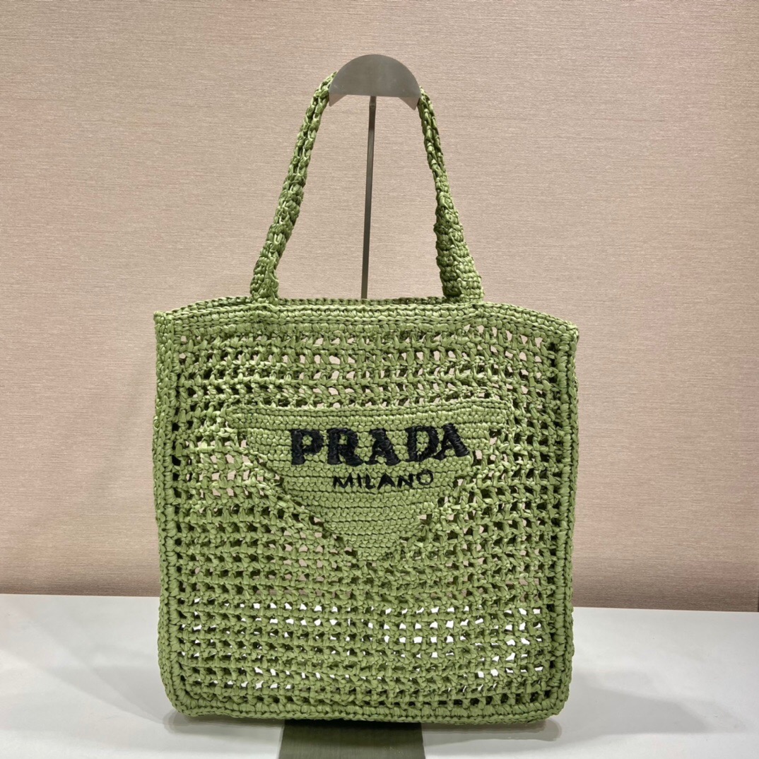 Prada Raffia Tote Bag 1BG393
