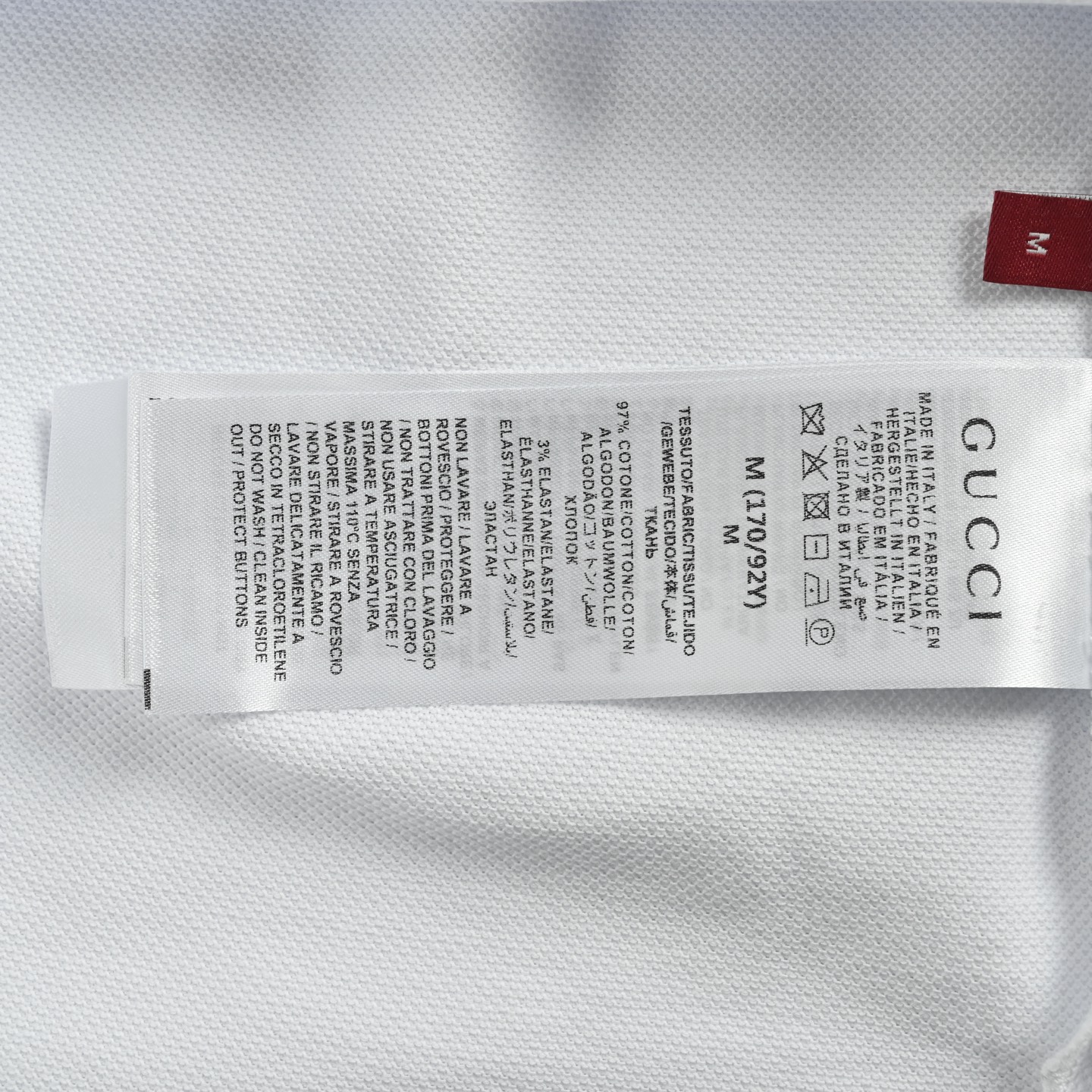 Gucci 25ss Neck Letter Print Polo Short Sleeve
