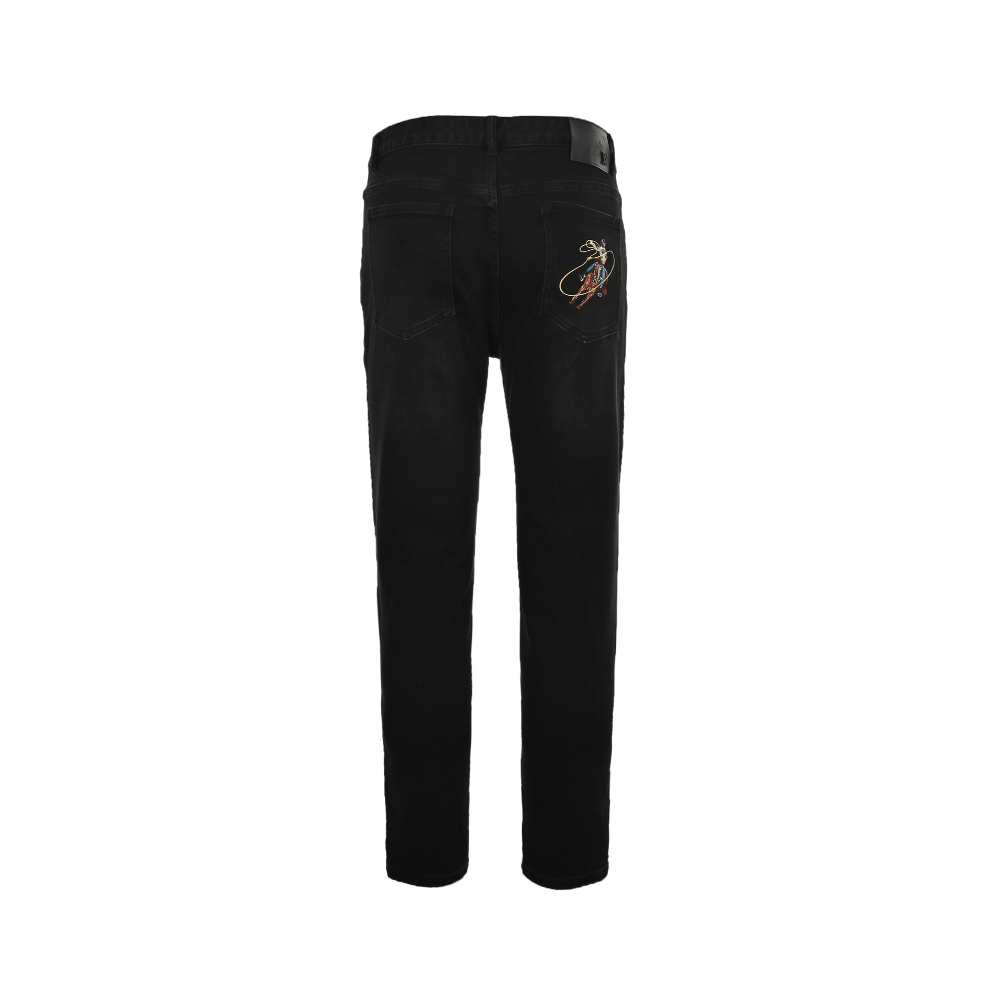 Louis Vuitton Back Pocket Western Denim Embroidered Jeans