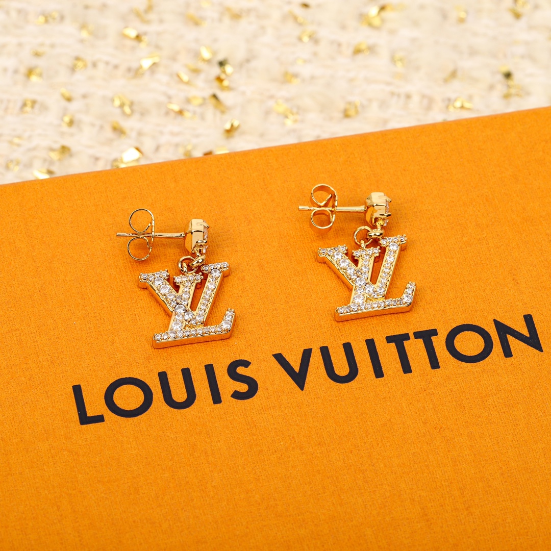 Louis Vuitton diamond earrings