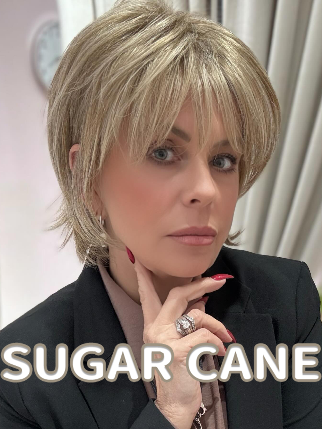 Layered Bob Wig With Soft Fringe